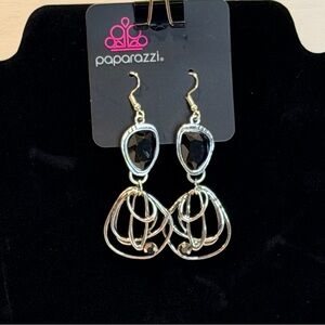 Paparazzi Earring ~ Galactic Drama - Black